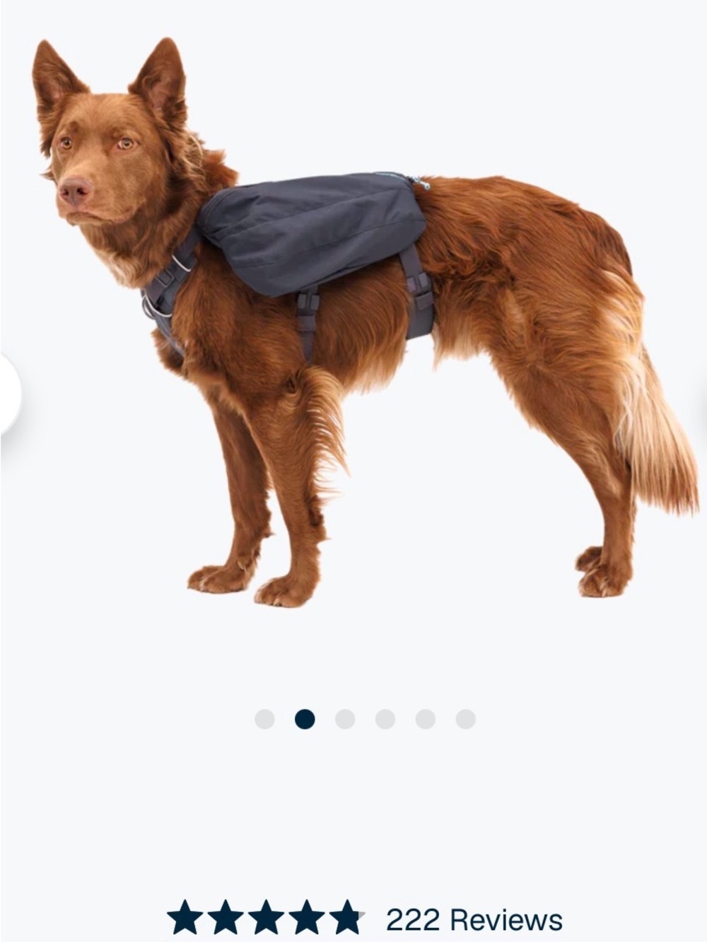 RuffWear Pack Dog Saddlebag in Dark Gray
